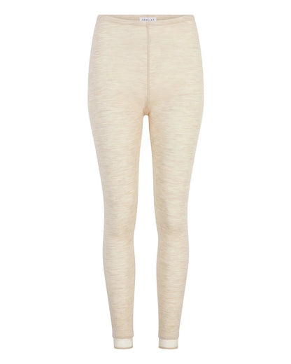 Leggings tights stilongs i ull merinoull, chantelle femilet juliana wool heather nude beige, norge frilin dame undertøy