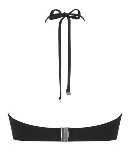 Bikini bandeau topp calvin klein wire swimwear svart sort black, norge frilin badetøy