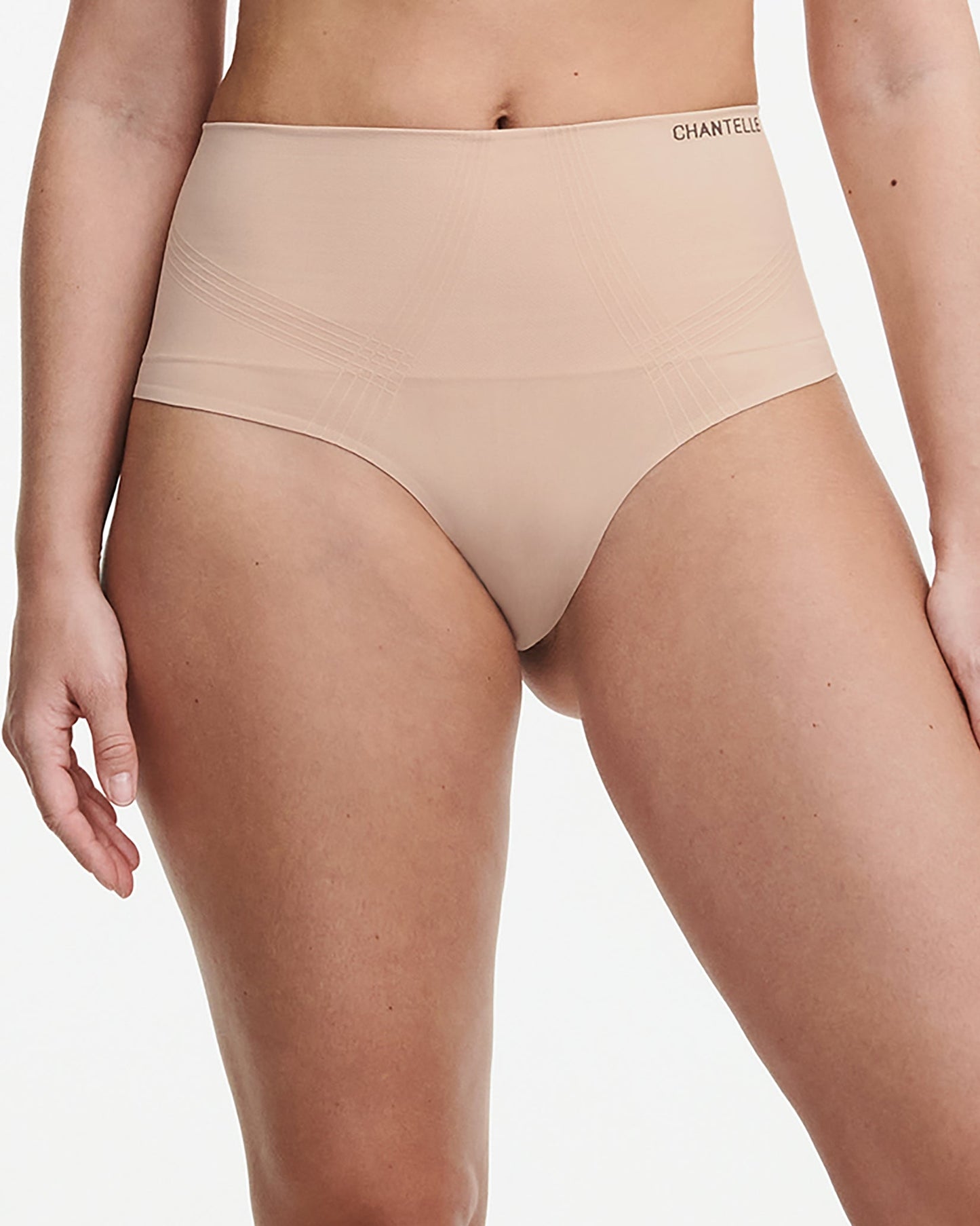 Undertøy shapewear hold-in, high waist thong stringtruse, Norge dame, Chantelle, beige nude