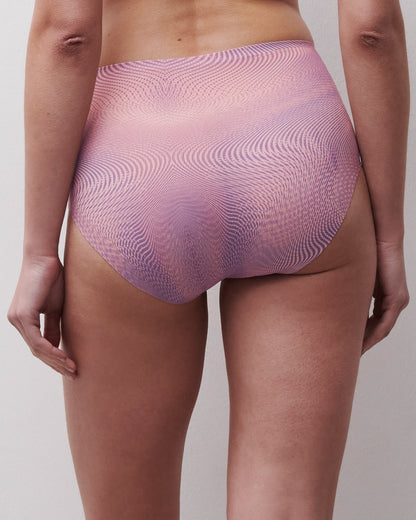 Sømløs truse, mønster iris print, høyt liv high waist softstretch chantelle, undertøy truse dame Frilin