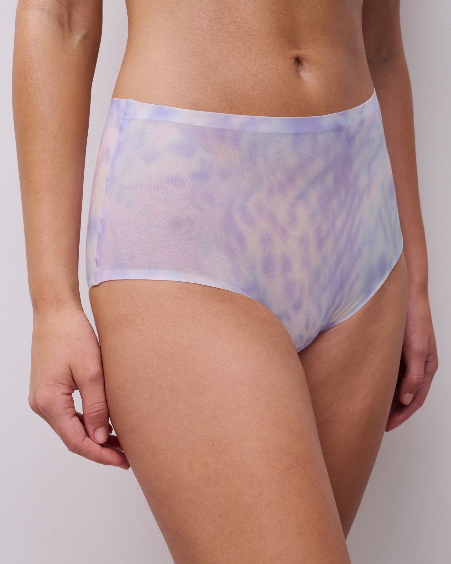 Sømløs truse høyt liv high waist softstretch chantelle lilac orchids lilla, undertøy truse dame Frilin
