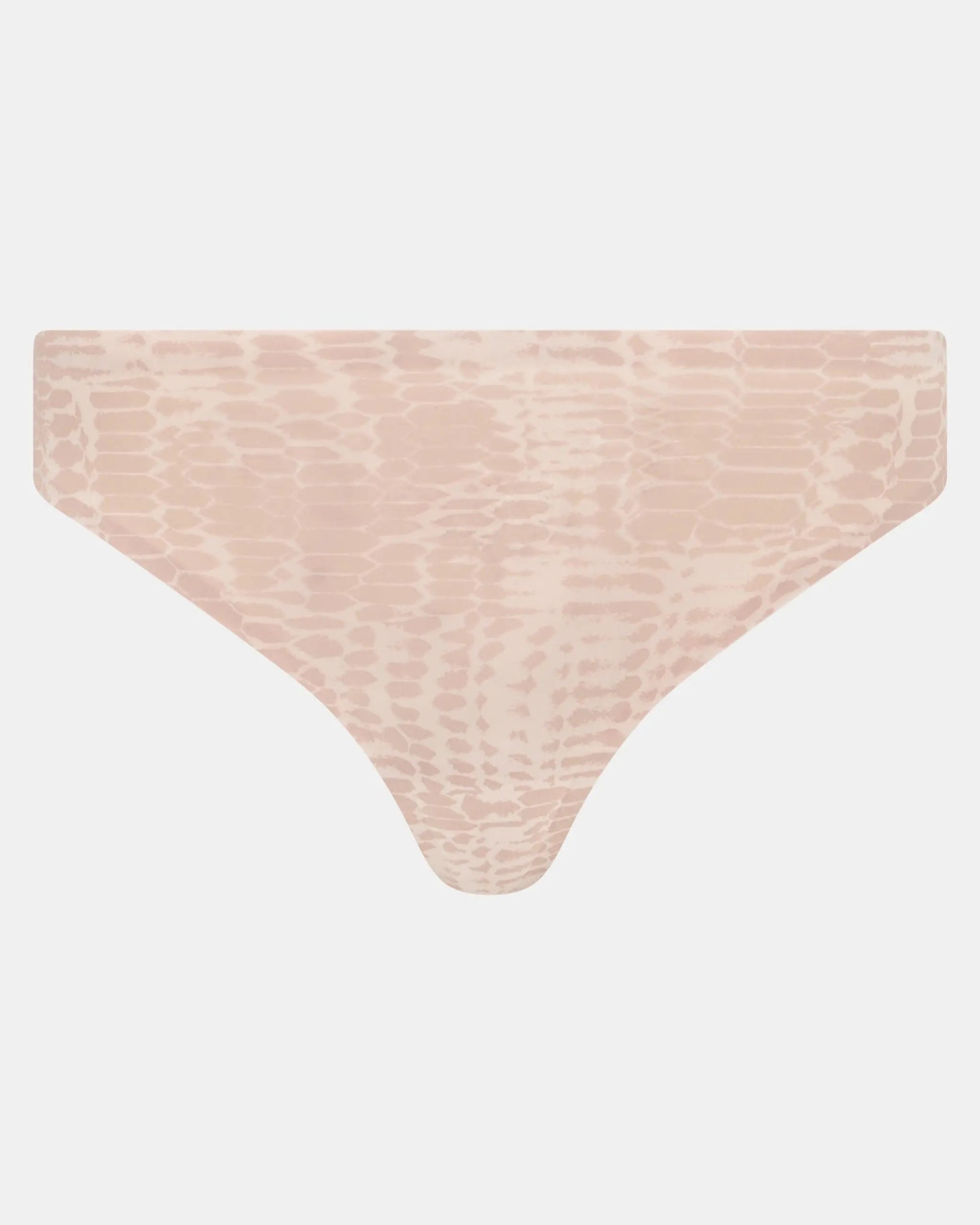 Thong string sømløs softstretch chantelle, undertøy norge dame, snake print beige