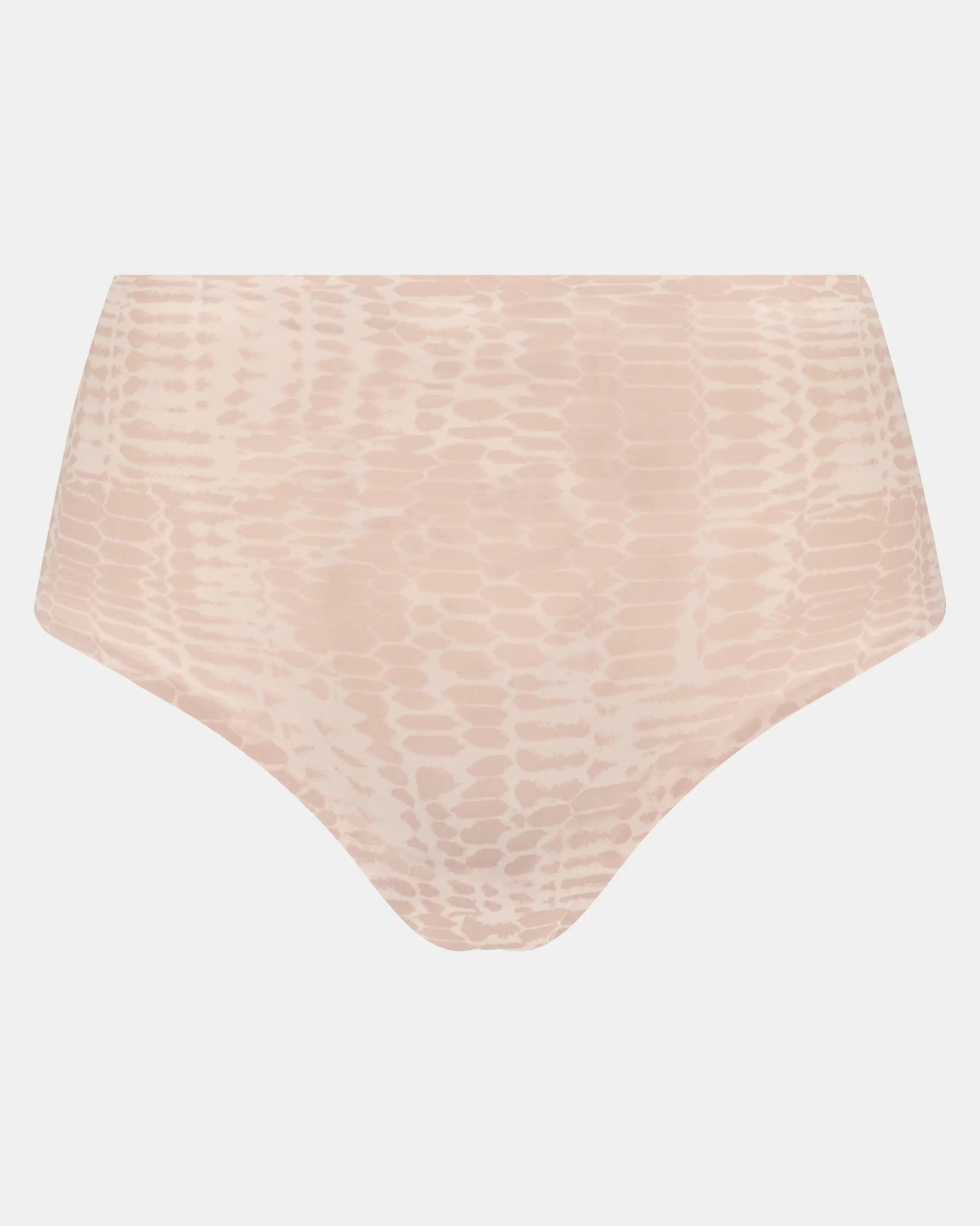 Thong string sømløs high waist softstretch Chantelle, Undertøy dame Frilin, beige snake print