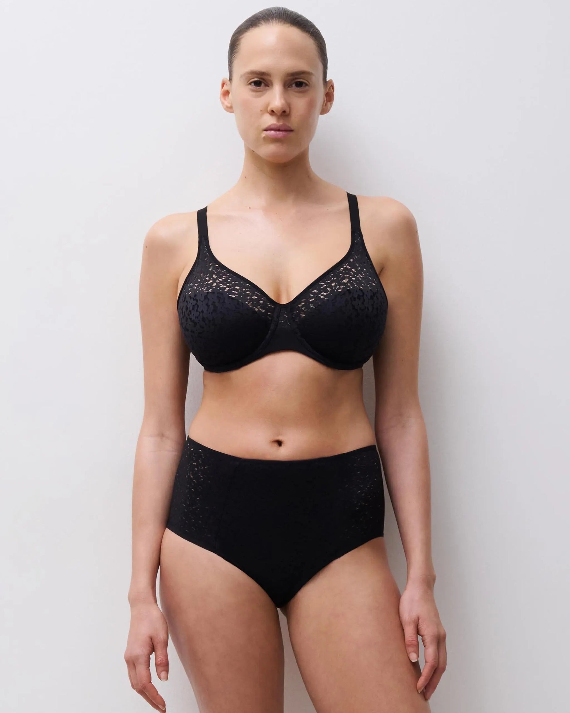 Truse med høyt liv høytlivstruse svart chantelle norah blonde, undertøy frilin norge