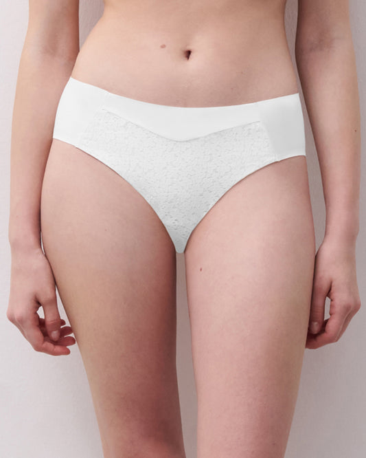 Truse tai bikini hvit white, Chantelle Norah, undertøy dame frilin