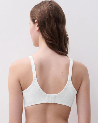 BH T-skjorte-bh hvit white Chantelle Norah, undertøy frilin norge