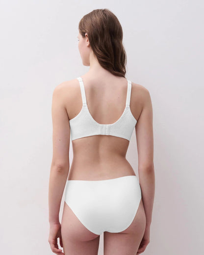 BH T-skjorte-bh hvit white Chantelle Norah, undertøy frilin norge