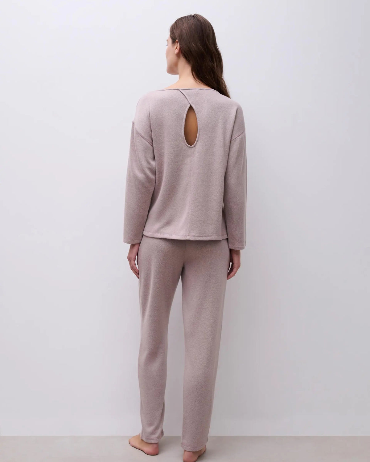 Loungewear joggebukse Chantelle Jerry beige rosa cashmere brown, dame norge frilin