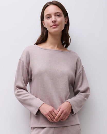 Loungewear genser sweater Chantelle Jerry beige rosa cashmere brown, dame norge frilin
