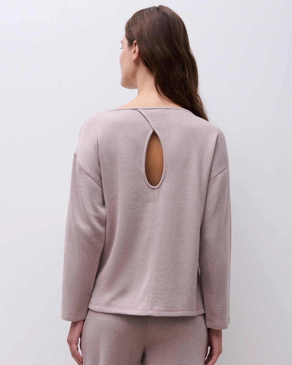 Loungewear genser sweater Chantelle Jerry beige rosa cashmere brown, dame norge frilin