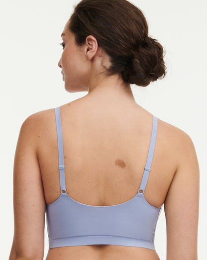 Bralette sømløst undertøy, Softstretch Chantelle, blå lyseblå
