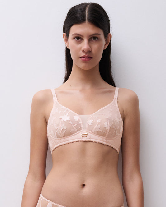 Spilefri BH uten spiler wireless Chantelle Idyll rosa pink, Frilin undertøy norge dame