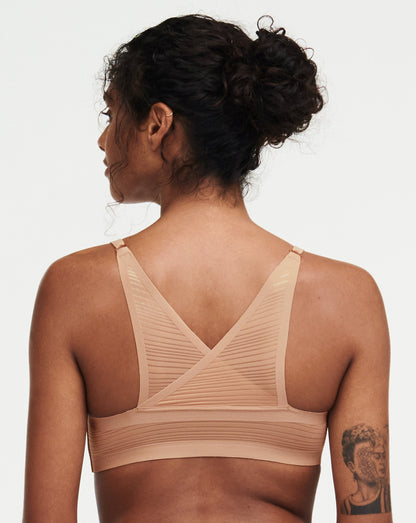 Stripes padded bralette, SoftStretch