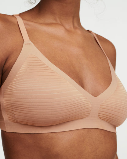 Stripes padded bralette, SoftStretch