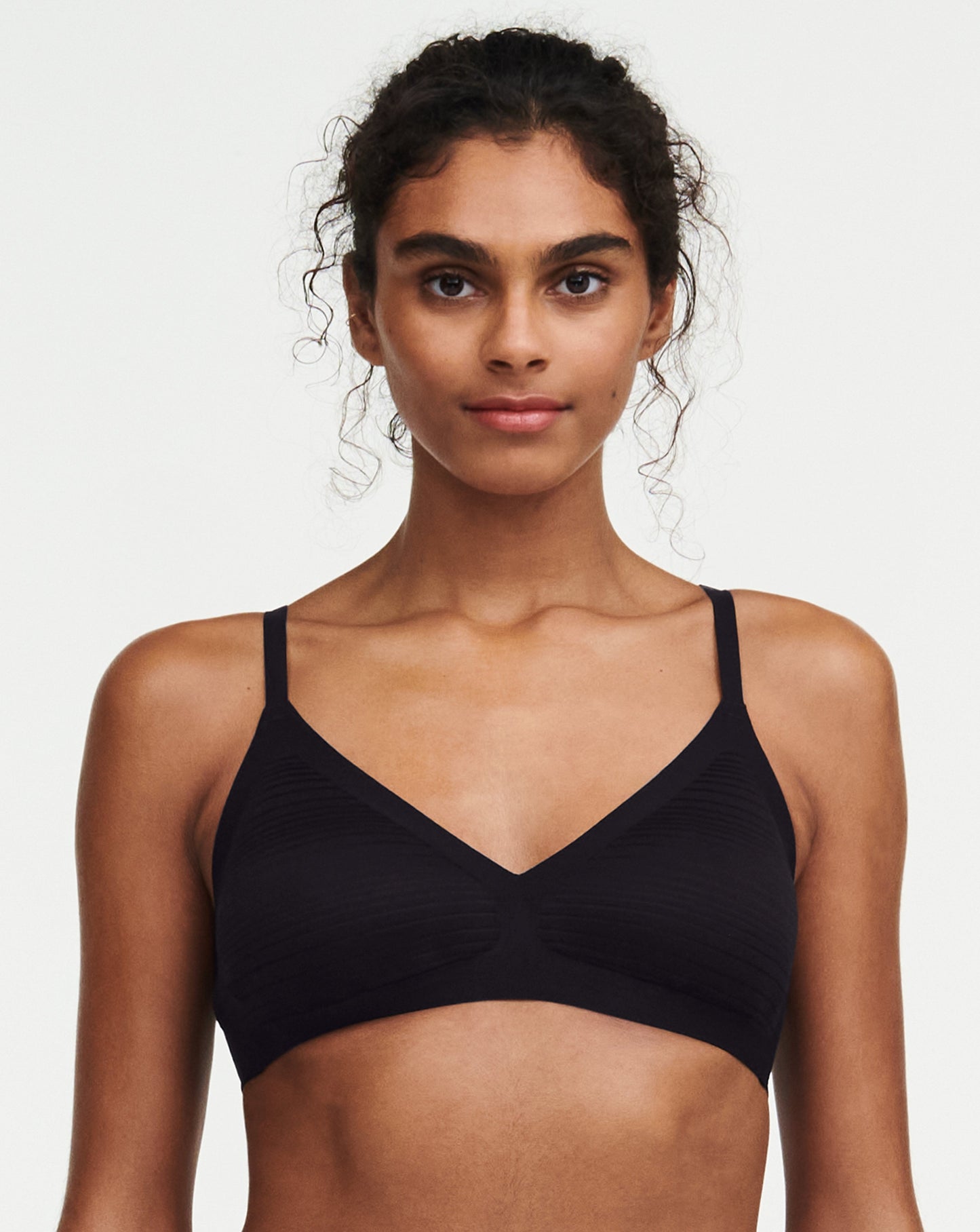 Stripes padded bralette, SoftStretch