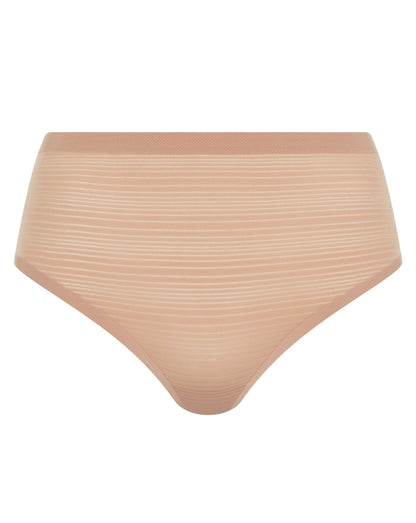 Stripes high waist thong, SoftStretch