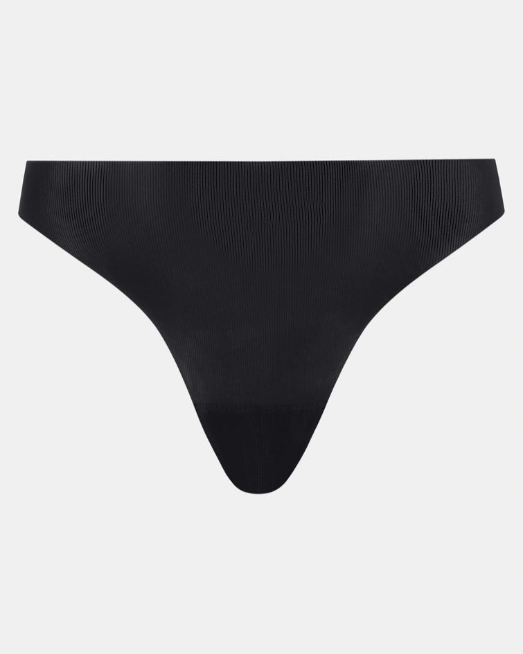 Undertøy thong string, sømløs seamless, dame norge, Chantelle pulp, svart black