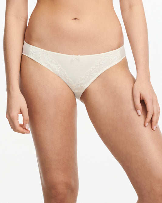 Truse slip tai brazilian Chantelle Champs Elysées Ivory hvit, Frilin undertøy norge