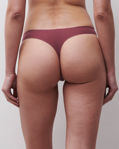 Thong string sømløs, softstretch chantelle sienne, undertøy Frilin norge dame