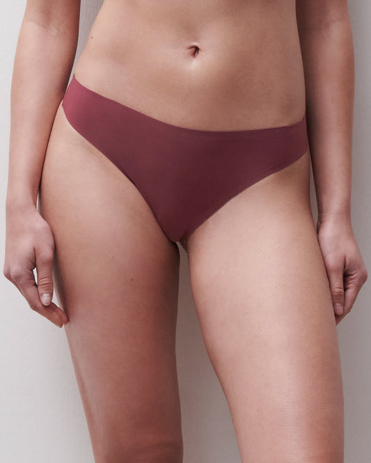 Thong string sømløs, softstretch chantelle sienne, undertøy Frilin norge dame