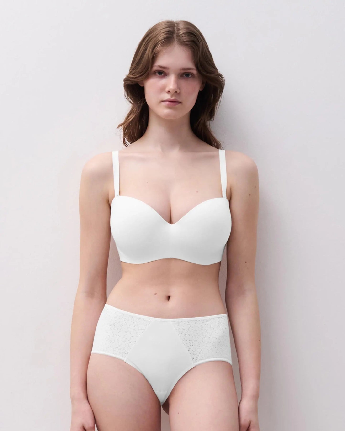 BH uten stropper stroppeløs Chantelle hvit white Norah, Undertøy frilin norge