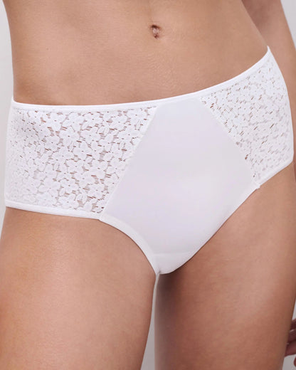 Truse hipster hvit white chantelle norah blonde, undertøy frilin norge