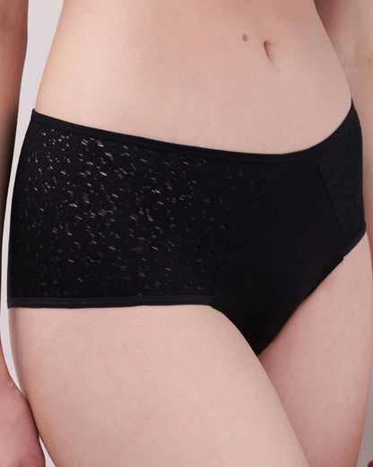 Truse hipster svart chantelle norah blonde, undertøy frilin norge