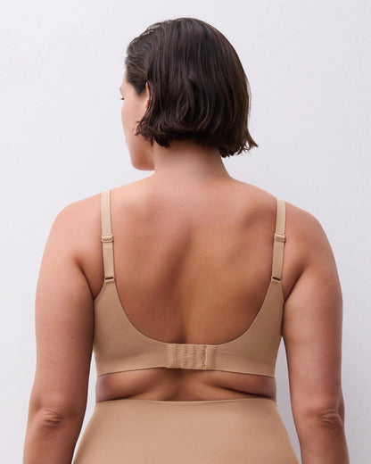 Bralette BH support uten spiler wirefree smooth comfort, undertøy norge dame, chantelle, beige brun terracotta