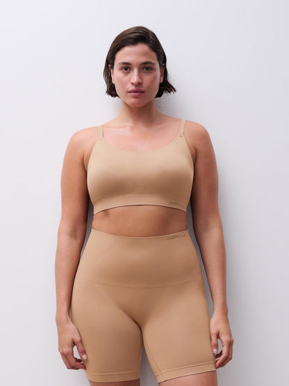 Shapewear hold-in biker shorts, undertøy norge dame, chantelle, nude beige terracotta brun