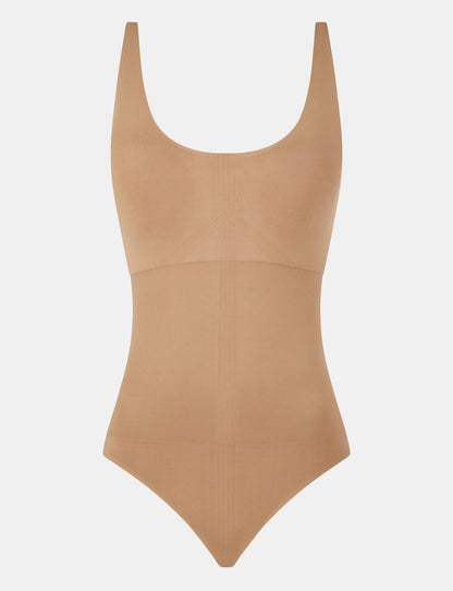 Body Shapewear hold-in support, undertøy norge dame, chantelle smooth comfort, beige brun terracotta