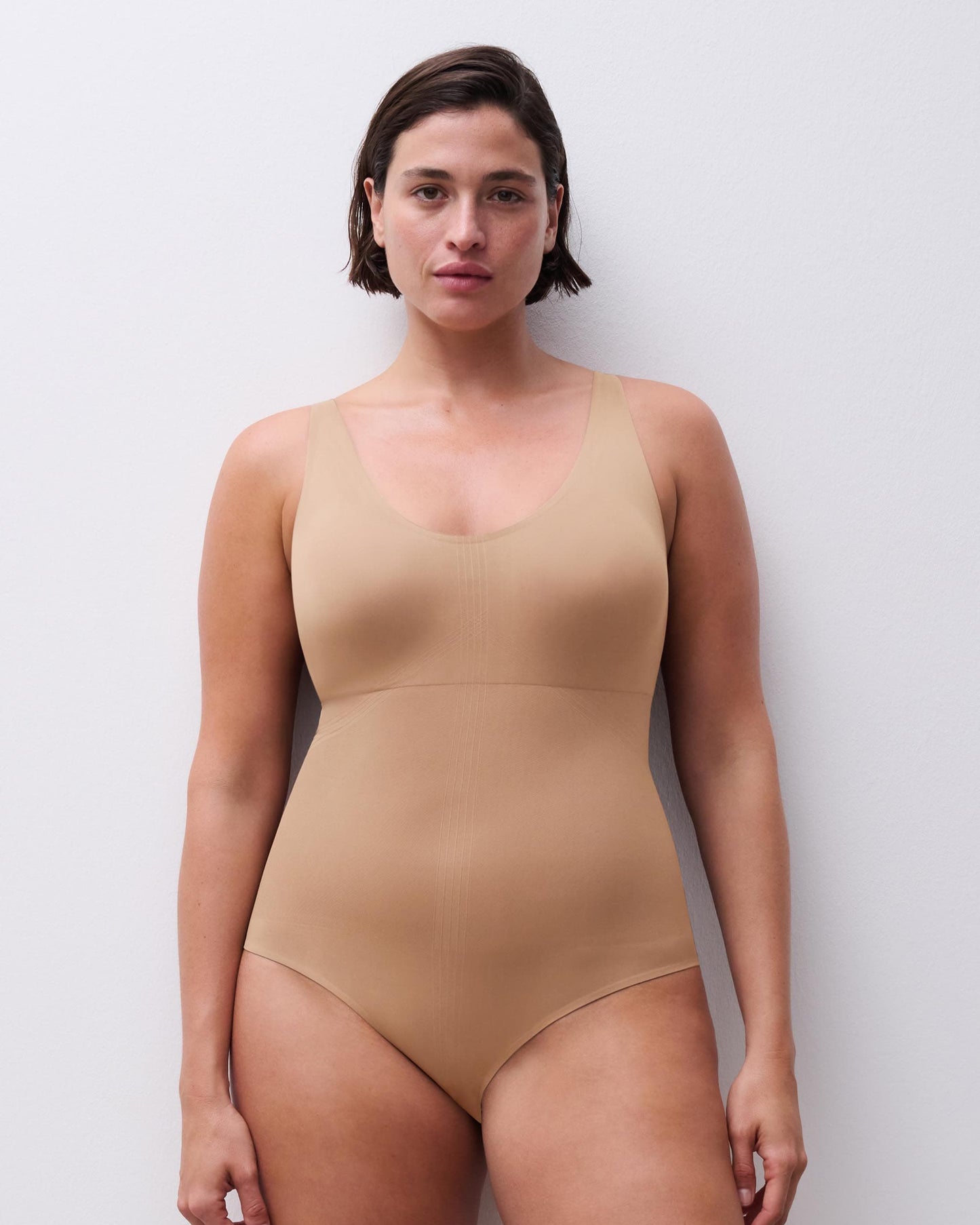 Body Shapewear hold-in support, undertøy norge dame, chantelle smooth comfort, beige brun terracotta