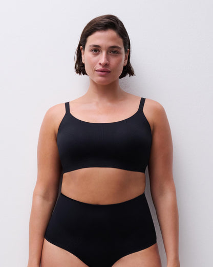 Bralette BH support uten spiler wirefree smooth comfort, undertøy norge dame, chantelle, svart black