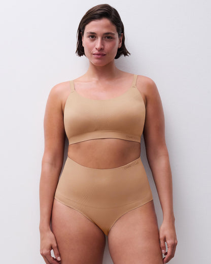 Truse høyt liv shapewear hold-in high waist brief, undertøy norge dame, chantelle, beige brun terracotta