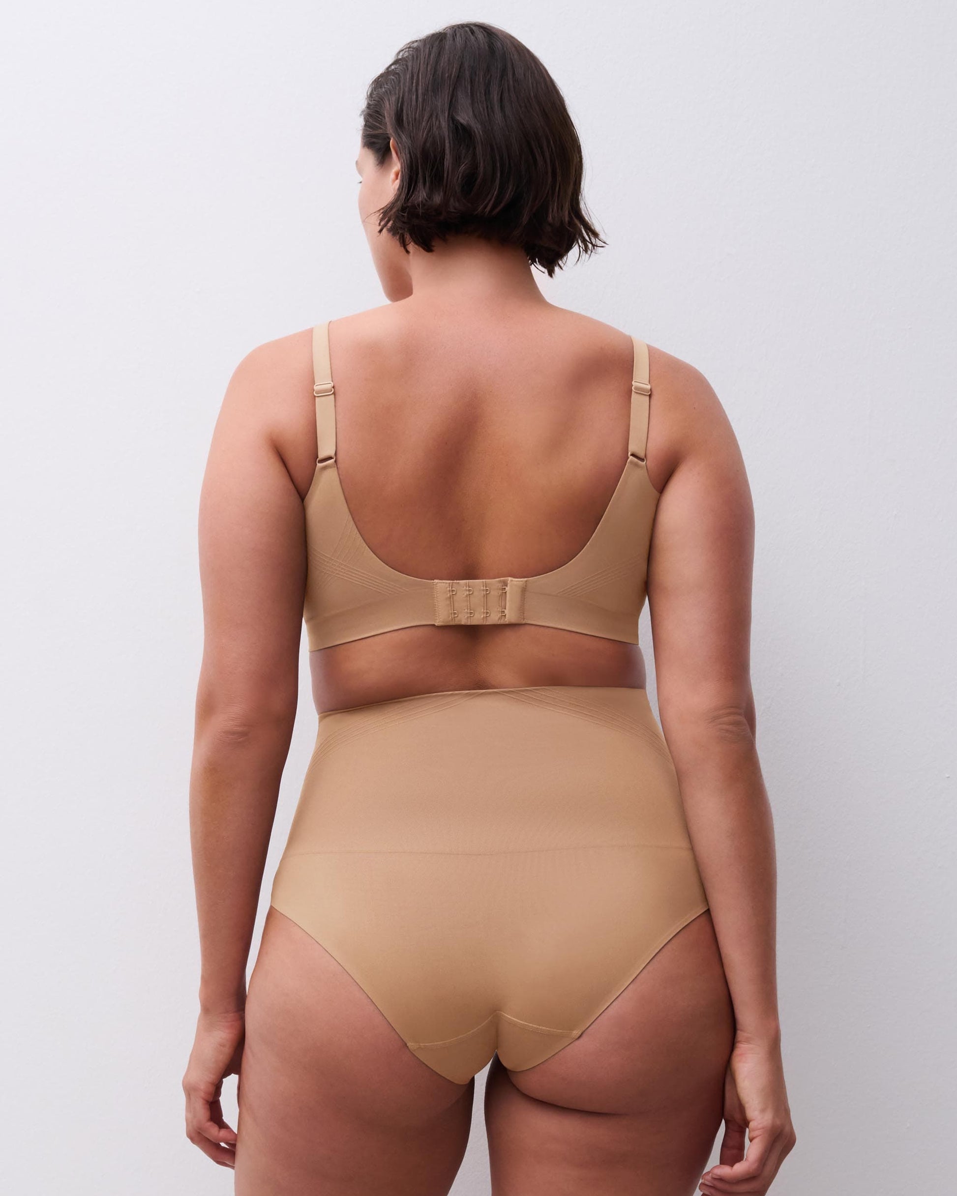 Truse høyt liv shapewear hold-in high waist brief, undertøy norge dame, chantelle, beige brun terracotta