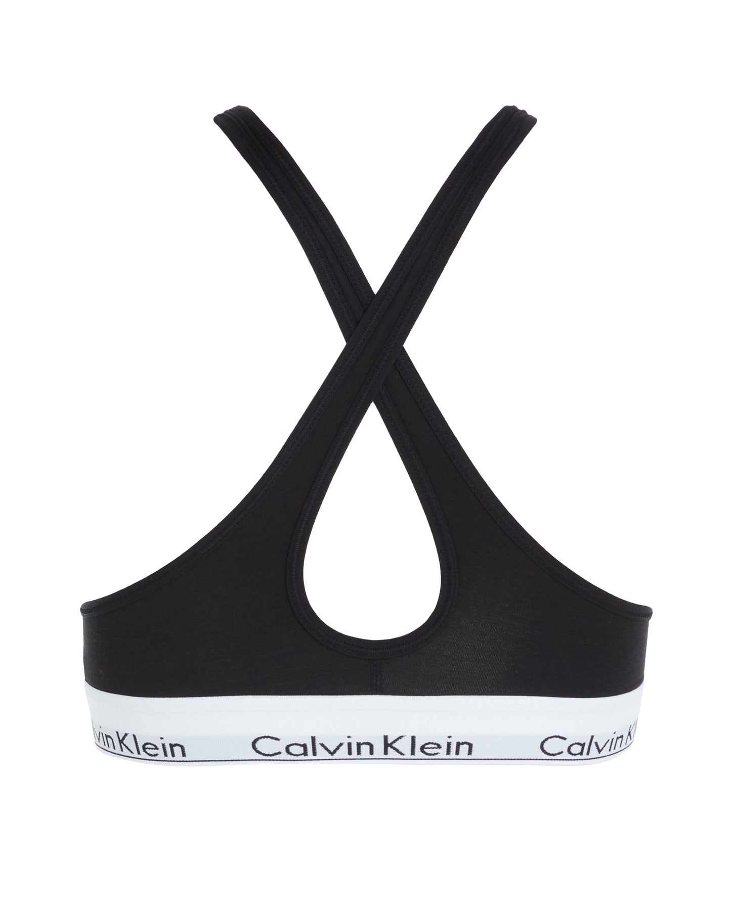 Calvin Klein bralette lift push, undertøy bomull svart