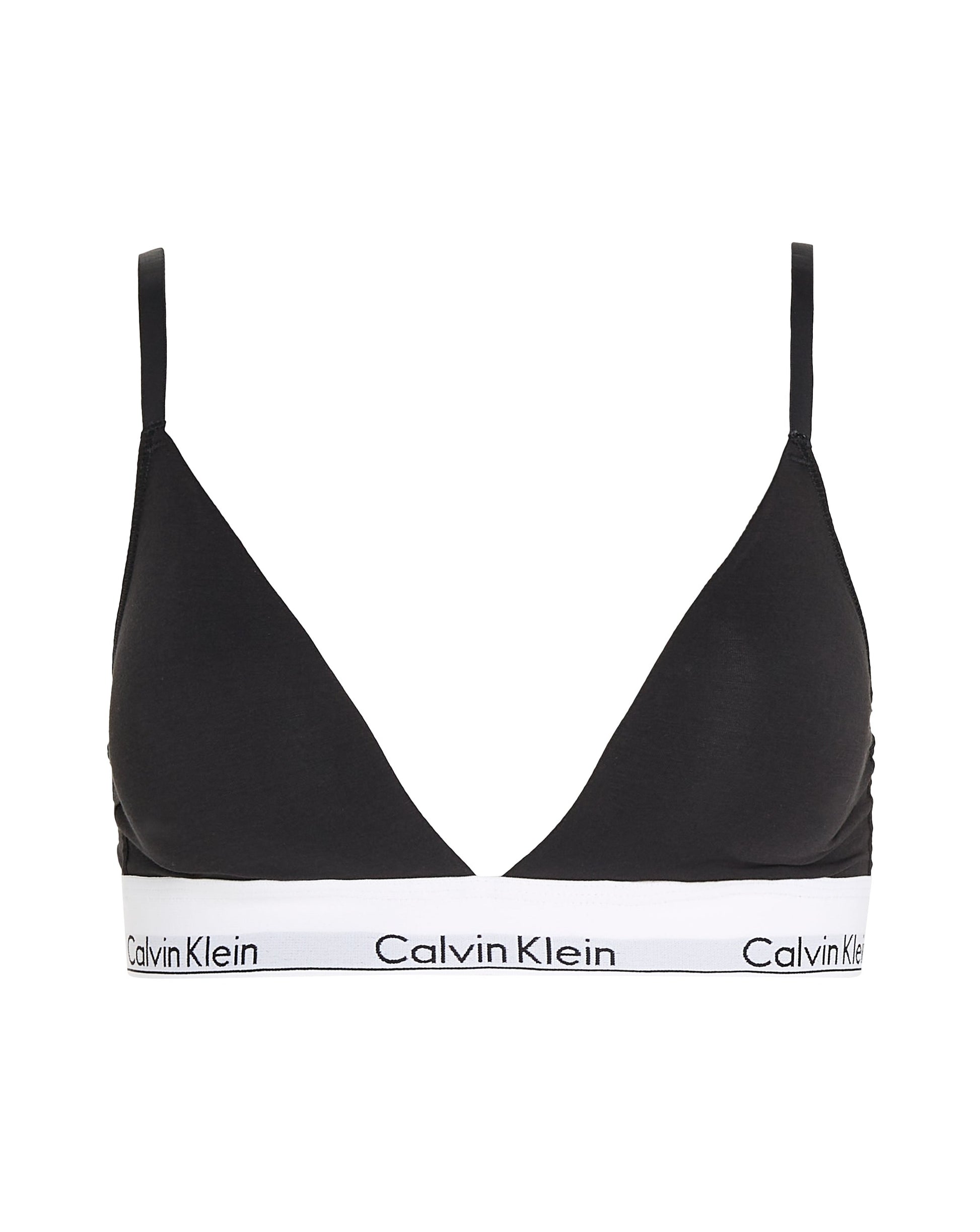 Calvin Klein bralette triangel, undertøy, bomull svart