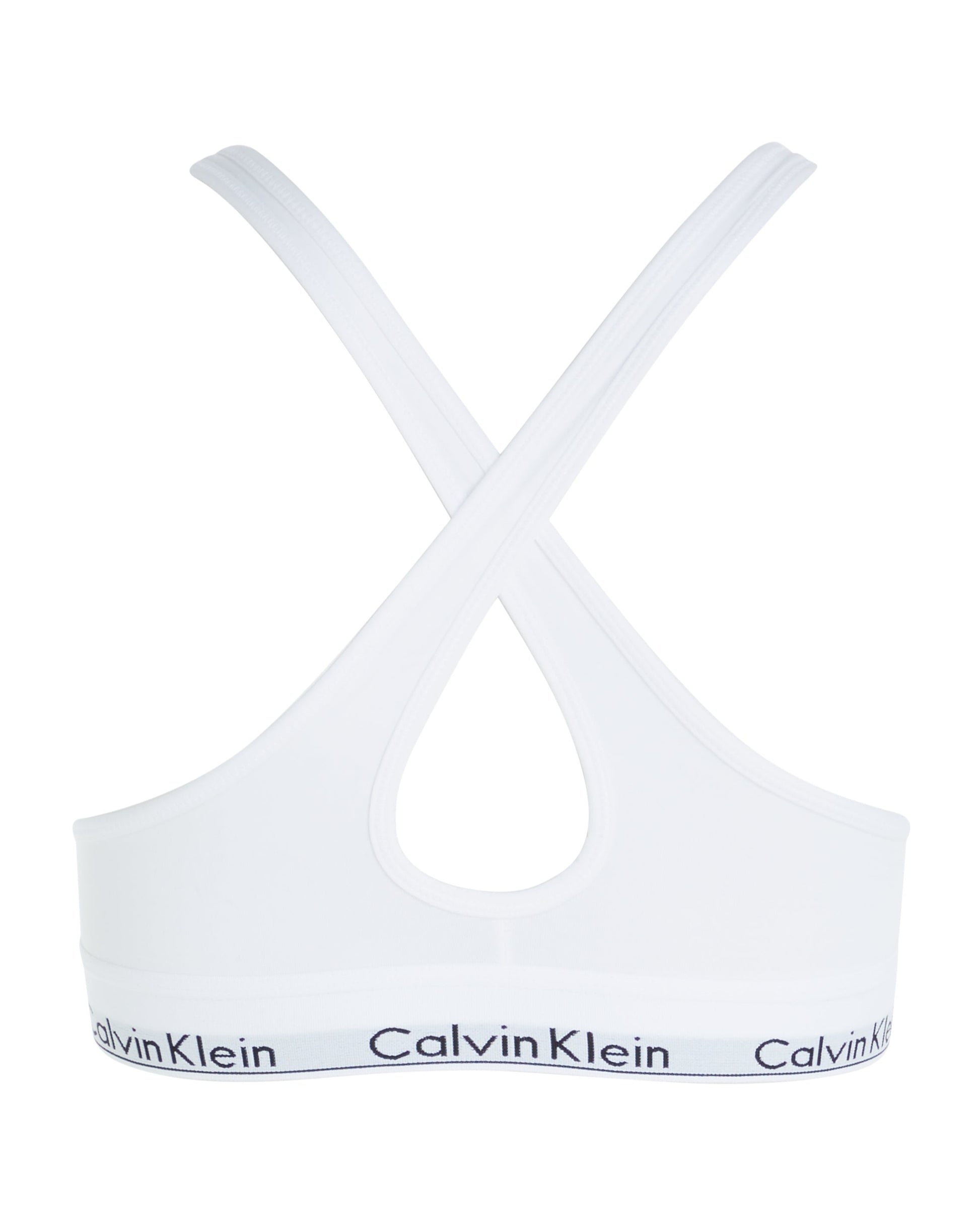 Calvin Klein bralette lift push, undertøy bomull hvit