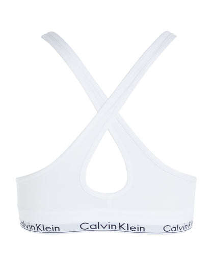 Calvin Klein bralette lift push, undertøy bomull hvit