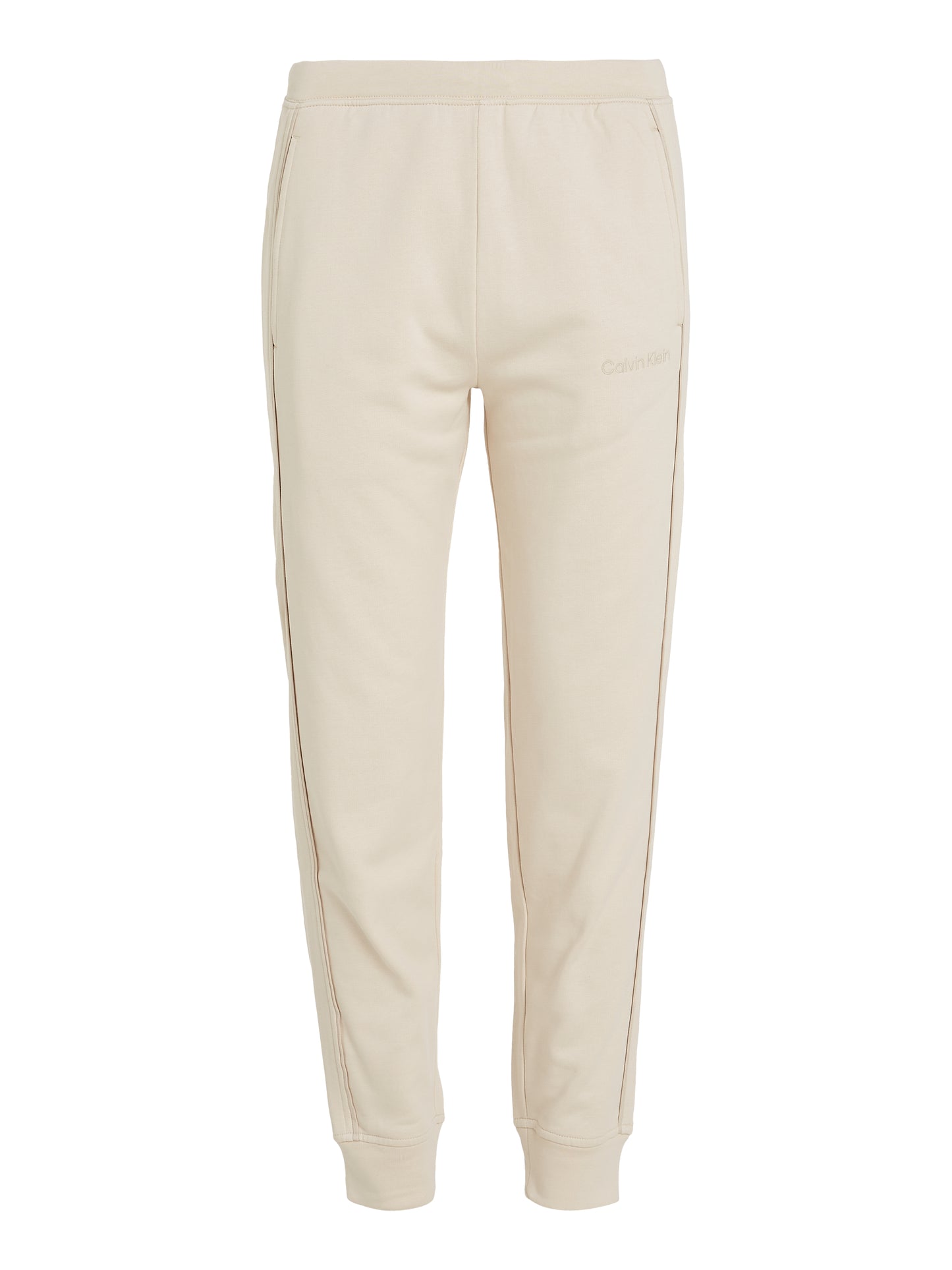 Joggebukse Jogger Calvin Klein loungewear, bomull beige sandshell, norge dame frilin frilin.no