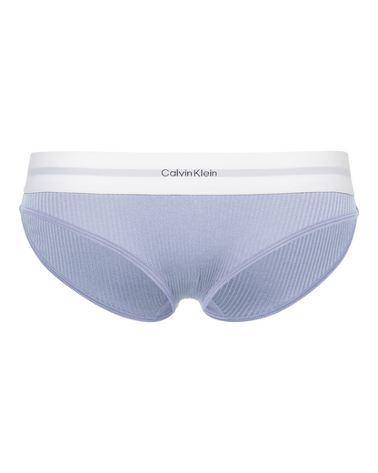 Truse bikini Calvin Klein bomull rib lilla purple, cotton modal, frilin