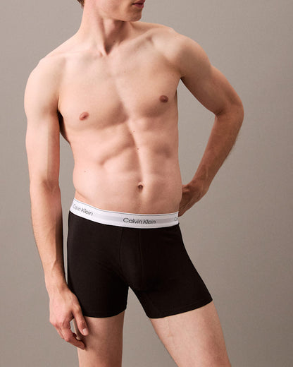 Boxer herre 3 pakk calvin klein, svart grå hvit underbukse, Frilin mann undertøy underwear