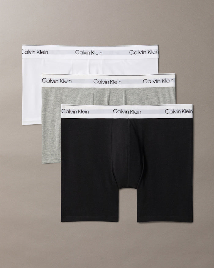 Boxer herre 3 pakk calvin klein, svart grå hvit underbukse, Frilin mann undertøy underwear