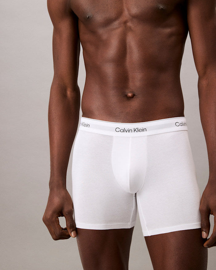 Boxer herre 3 pakk calvin klein, svart grå hvit underbukse, Frilin mann undertøy underwear