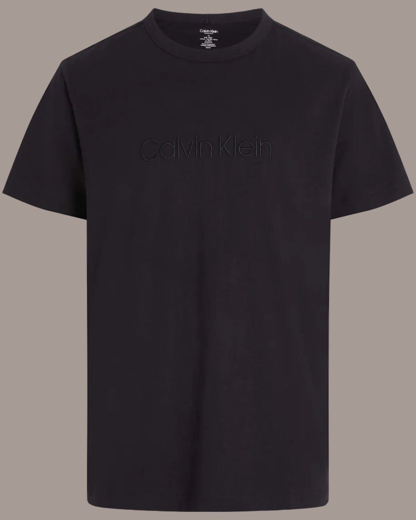 T-skjorte Calvin Klein black svart cotton logo classic, Frilin mann herre undertøy underwear