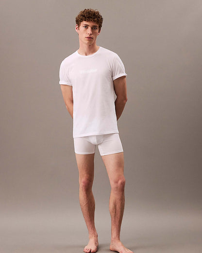 T-skjorte Calvin Klein hvit cotton logo classic, Frilin mann herre undertøy underwear