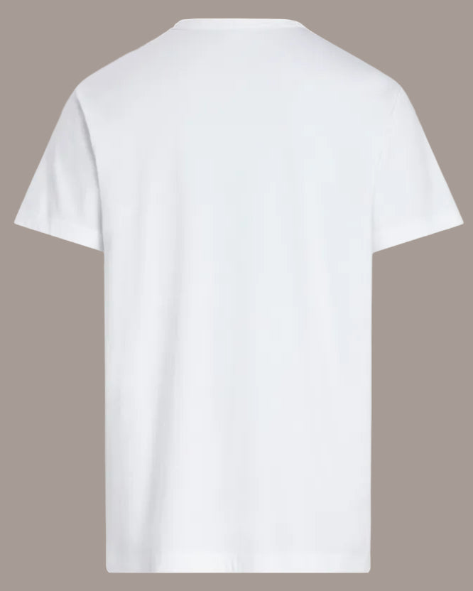 T-skjorte Calvin Klein hvit cotton logo classic, Frilin mann herre undertøy underwear