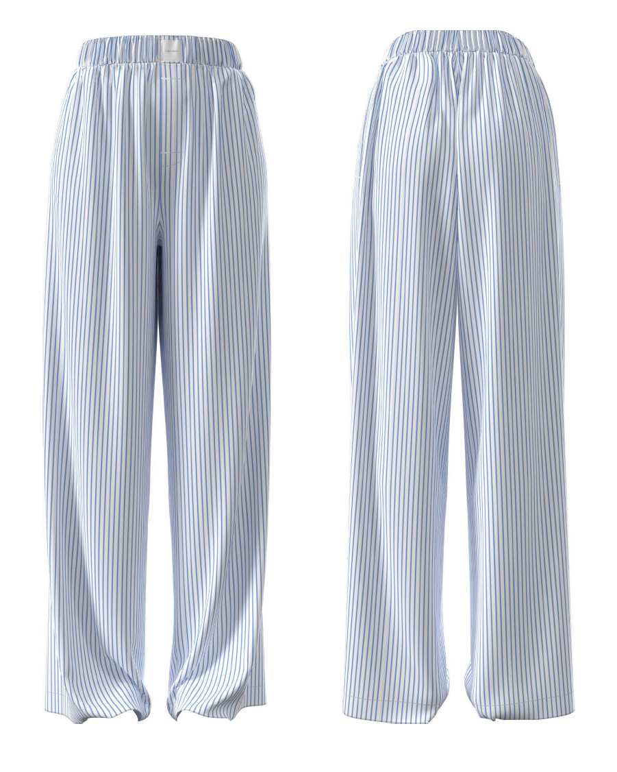 Calvin_klein_poplin_striped_blue_pants