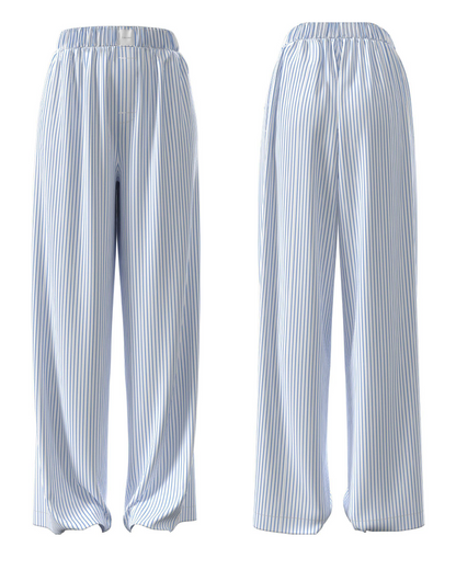 Calvin_klein_poplin_striped_blue_pants