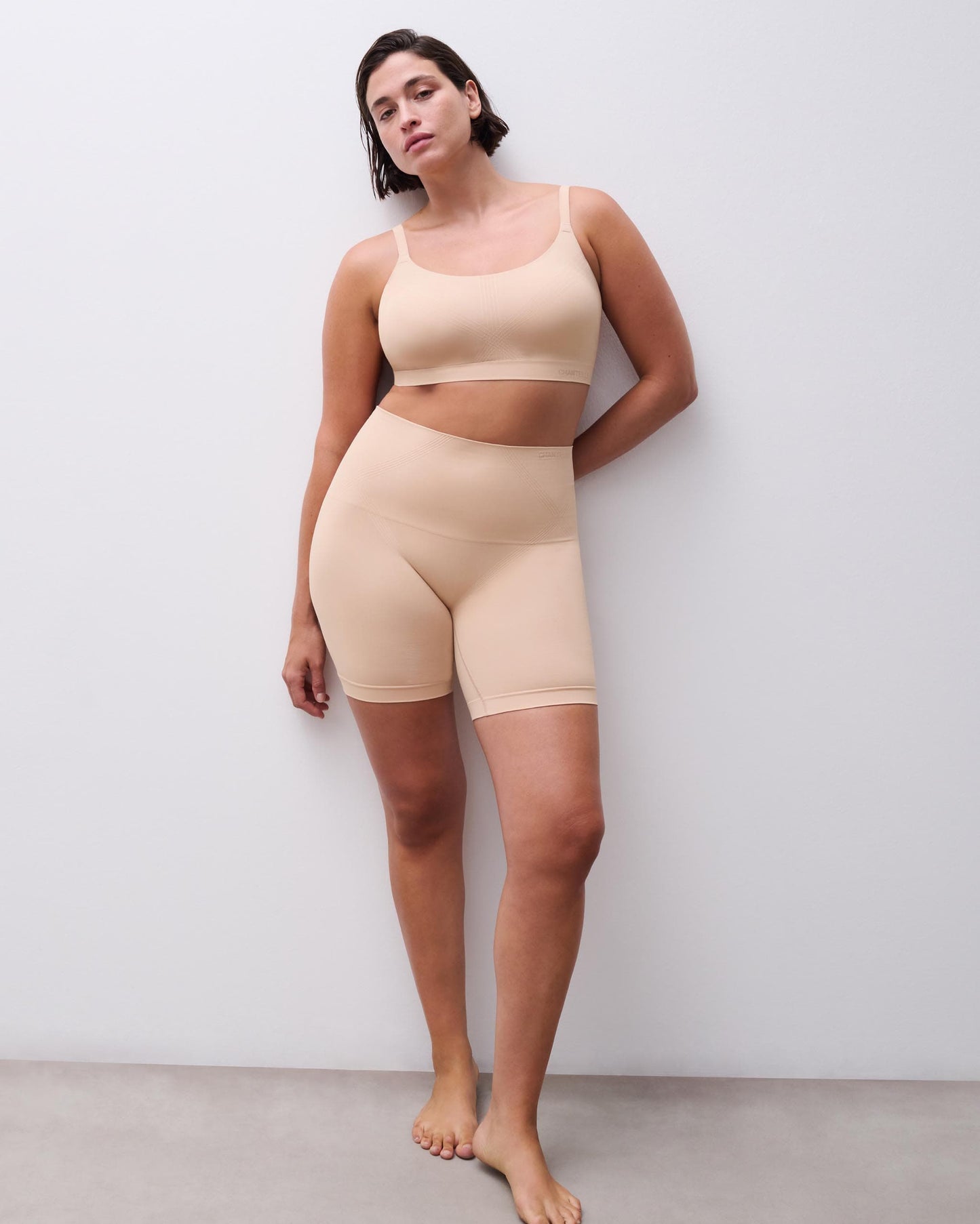 Undertøy shapewear hold-in, Norge dame, biker shorts, beige nude, Chantelle