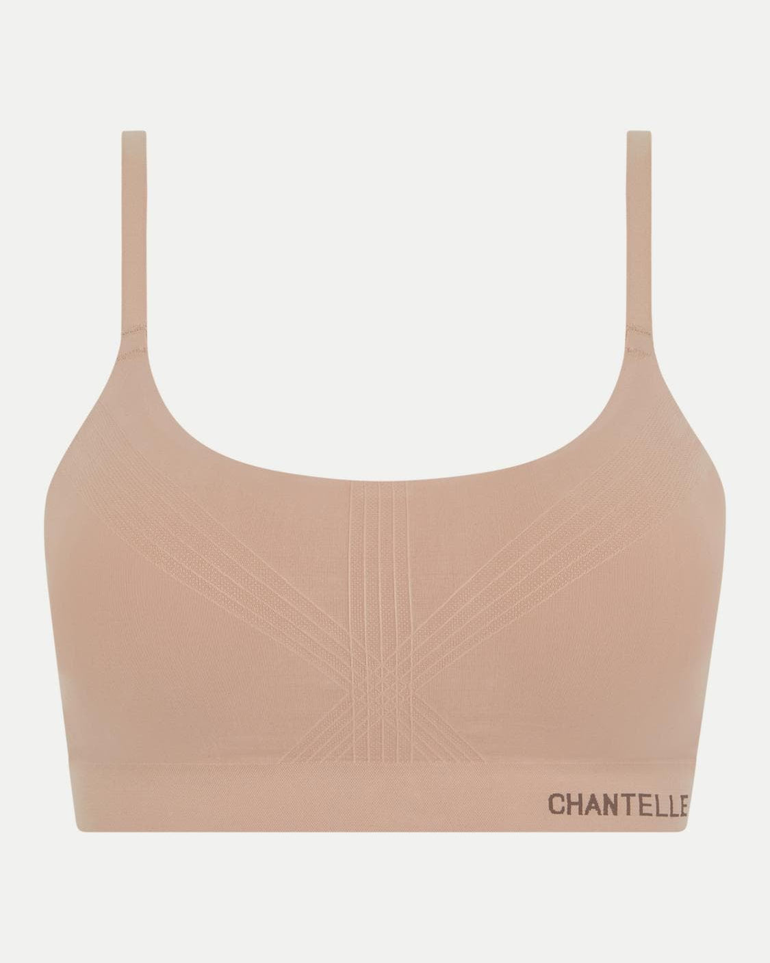 Bralette BH support uten spiler wirefree smooth comfort, undertøy norge dame, chantelle, beige nude